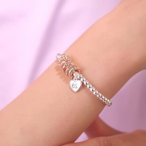 FENNELISA 16th 18th 21st 30th 40th 50th 60th 70th Anniversary Pulseras con dijes chapados en oro para mujeres Ideas únicas de <span class=keywords><strong>regalo</strong></span> de cumpleaños - Product Image 3