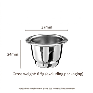 Capsules de café réutilisables DF923 en acier inoxydable 304 pour une crème riche, idéales pour la préparation du café - Product Image 6
