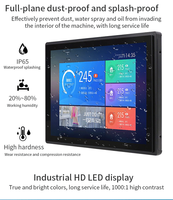 PC Táctil Industrial Todo en Uno, Montaje en Pared, Pantalla Táctil de 15 Pulgadas, Computadora Industrial, Monitor Táctil Industrial con Clasificación IP65
