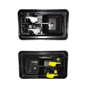 Poignée de porte intérieure de voiture avant arrière arrière compatible avec <span class=keywords><strong>Jeep</strong></span> 03-06 55176477AC 55176476AC Noir - Product Image 2