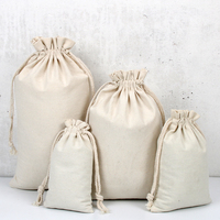 Fabrication sur mesure en toile de coton biologique Shopping écologique Santa Sack Riz Drawstring Packaging Bag logo Printing Tea Coffee