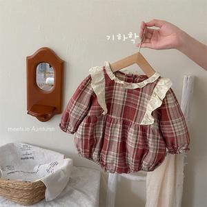 Autumn 2025 <strong>New</strong> Style Newborn <strong>Baby</strong> Clothes Girl Romper Casual One-Piece <strong>Outfit</strong> in Korean Version Cotton Button <strong>Baby</strong> Jumpsuit - Product Image 1