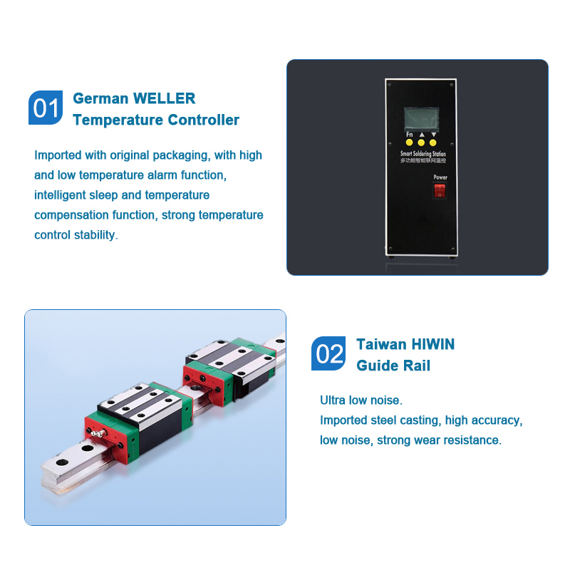 YX5331-T 5 Axis Solder Iron Robot Automatic Tin Feeding Machine LED Pcb Soldering Machine For Circuit Board Welding Iron · image 3