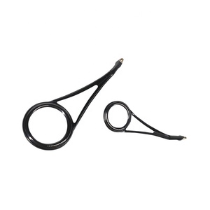 Blanco de plata No daño a línea de pesca aparejos de pesca rod guías anillo utilizado para flujo de polo - Product Image 2
