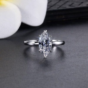 SGARIT Custom Luxury Marquis Cut Engagement <b>Ring</b> Lab Diamond 18K Gold VVS D 2EX 2ct IGI Certificate Solitaire Style Women - Product Image 6