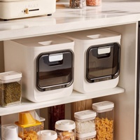 Boîte de rangement hermétique pour riz et farine, grande capacité, en PET moulé par injection, pour armoire de cuisine