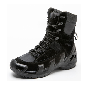 TSB08 Durable Stock Middle High Low Green Suede Cow Leather Breathable <b>Hiking</b> <b>Boots</b> - Product Image 2