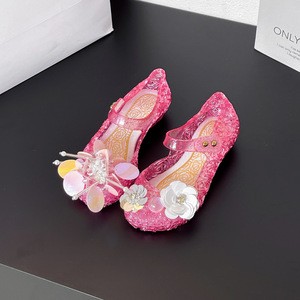 Breathable Soft Sole Children <b>Sandals</b>, Summer <b>Closed</b> <b>Toe</b> Baby Girls New Princess Jelly Shoes - Product Image 6
