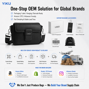 Bolso <span class=keywords><strong>Bandolera</strong></span> YIKU <span class=keywords><strong>con</strong></span> <span class=keywords><strong>Solapa</strong></span>, 100 Unidades MOQ, Logotipo Personalizado OEM ODM, Cuero PU o Genuino Disponible, Directo de Fábrica, Bolso de Hombro para <span class=keywords><strong>Hombre</strong></span> - Product Image 2