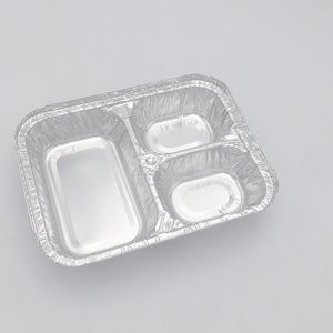 UAE Market Disposable Two <strong>Compartment</strong> <strong>Aluminum</strong> <strong>Foil</strong> Container <strong>Foil</strong> <strong>Trays</strong> 2181 3141 2232 Customizable - Product Image 6