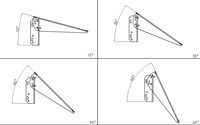 Supports de montage latéraux réglables à un seul poteau pour l'énergie solaire, pour l'installation de panneaux solaires
