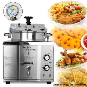 16L Electric Table Top Chicken Pressure Fryer Machine Broaster圧力フライヤー