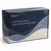 Boîte d'expédition en carton ondulé personnalisée brillante pour le bien-être du sommeil avec insert