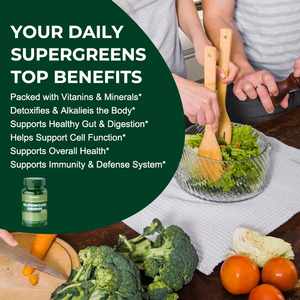 Lifeworth Super estratto di verdure frutta biologica integratori vegani salute digestiva Superfood Tablet - Product Image 4