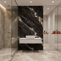 Panneaux muraux de douche en lignite, revêtement mural, panneau mural en PVC, salle de bain