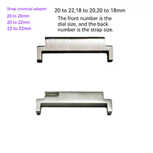 2 uds conector de banda de reloj de acero inoxidable para reloj Samsung 3/4/5/6 adaptador de pines de liberación rápida de Metal para <span class=keywords><strong>Huawei</strong></span> <span class=keywords><strong>GT3</strong></span>/4 20mm 22mm - Product Image 4