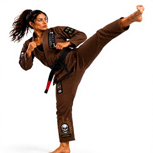 <b>Hot</b> Women's Brazilian Jiu Jitsu Uniforms Custom Made Private Logos Labels Durable Sustainable 100% Cotton Breathable 350g Fabric - Product Image 1
