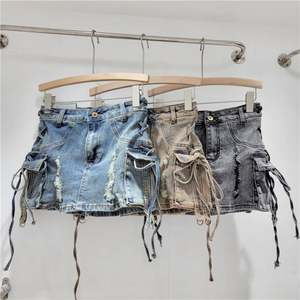 Pantalones cortos <span class=keywords><strong>negros</strong></span> con cordones laterales - Product Image 5