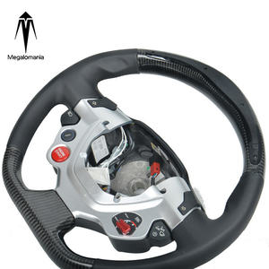 High Quality Black Steering Wheel for Ferrari 458 F430 <strong>488</strong> 812 Carbon Fiber Steering Wheel - Product Image 2