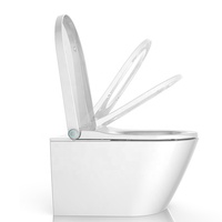Cuvette de toilette de réservoir de citerne dissimulée suspendue au mur de toilettes intelligentes Oceanwell