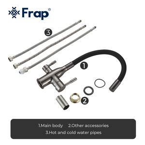 <span class=keywords><strong>Frap</strong></span> Vòi Trộn Nhà Bếp Mới Với Vòi Nước Nóng Lạnh Thanh Lọc Vòi Nhà Bếp Phong Cách Sang Trọng F4396-15 Grifo Cocina - Product Image 6
