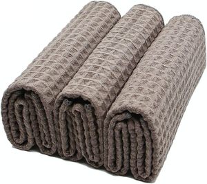 ผ้าไมโครไฟเบอร์สำหรับบาริสต้า ขนาด 25*25/30*30 ซม. ซับน้ำได้ดี ลายวาฟเฟิล สำหรับทำความสะอาดหัวฉีดไอน้ำ ใช้ซ้ำได้ พร้อมโลโก้ OEM - Product Image 4