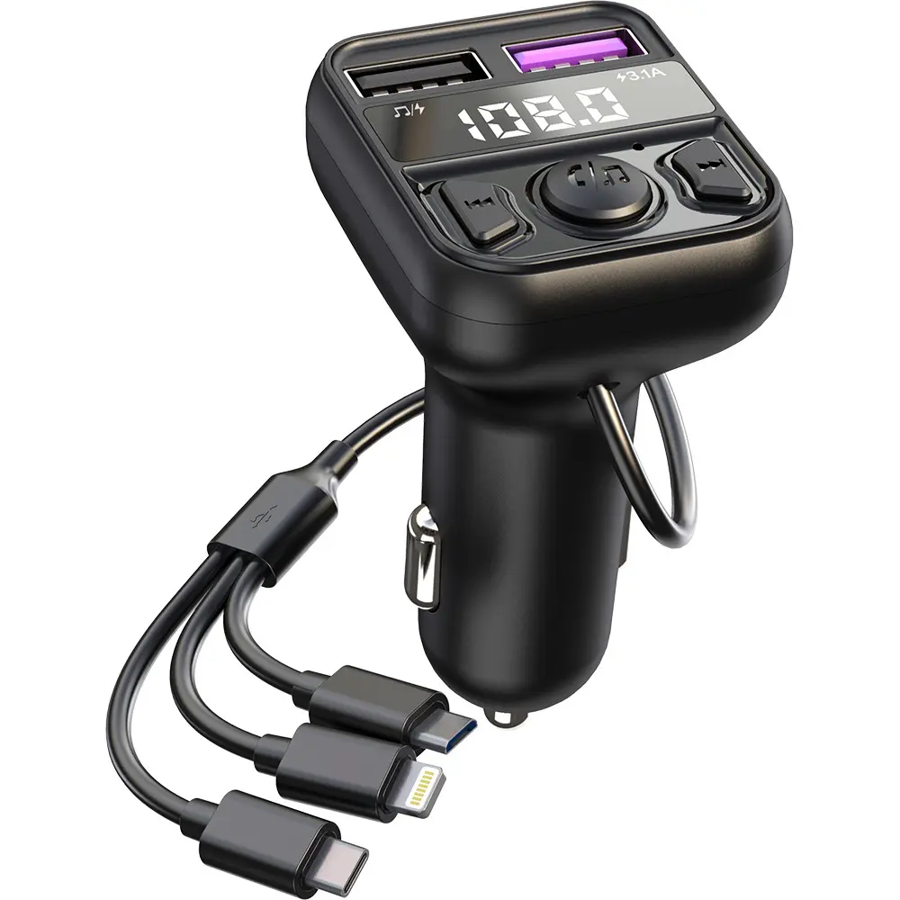 Car mp3 Bluetooth player CS9/CS10 Hands-free talk fm transmitter lossless sound quality USB flash drive Car mp3