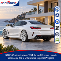 Jantes en alliage forgé concaves monobloc de haute qualité personnalisées de 19 à 20 pouces, argentées, 5x112, pour BMW M440i XDrive Coupé