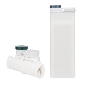 Botella de viaje plegable de silicona, botella de agua deportiva, 600ml - Product Image 6