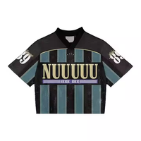 Jersey Sepak Bola Custom TonTon Sports, Jersey Mesh Hijau Ringan, Potongan Kotak, Pakaian Olahraga Oversize Musim Panas untuk Pria Wanita