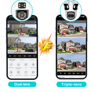 Cámara de Seguridad PTZ de Triple Lente HD, Cámara de Vigilancia Inalámbrica WiFi IP para Exteriores con Seguimiento Automático, Sistema de Vigilancia de 3 Vías - Product Image 6