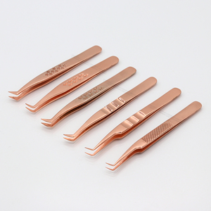 <b>Individual</b> Volume <b>Lashes</b> Applying Tweezers for 2D to 8D Fans Professional Stainless Steel Volume <b>Lash</b> Tweezers - Product Image 6