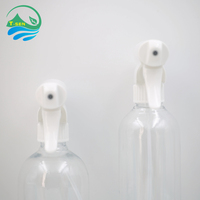 Bouteille de détergent liquide anti-fuite avec pulvérisateur 500 ml en PET transparent, flacon pulvérisateur à gâchette à fine brume en plastique pour salon de coiffure