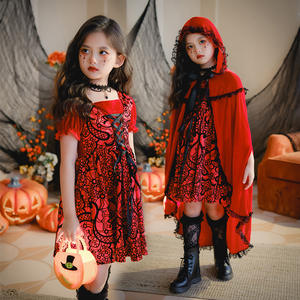 Disfraces de Cosplay de Caperucita Roja y <span class=keywords><strong>Cenicienta</strong></span> para niñas, traje de Navidad de estilo Pastoral y Halloween para niños - Product Image 2