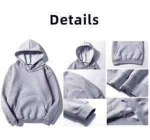 Vêtements pour hommes Sweats à capuche épais avec impression bouffante Sweatshirts 100% coton Streetwear Sweat à capuche personnalisé pour hommes - Product Image 6