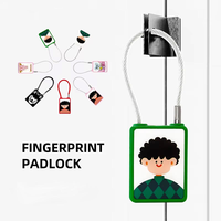 Goedkope vingerafdruk hangslot slim hangslot alarm bagage mini vingerafdruklezer koffer USB poort slimme hangsloten voor tas