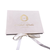 Boîtes Cadeaux en Velours Acrylique Premium pour Mariage, Invitations de Mariage, Boîtes d'Invitation, Impression de Cartes, Boîtes de Bienvenue pour Mariée et Demoiselles d'Honneur