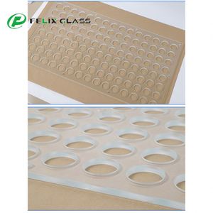 Panel de Vidrio Templado Transparente Personalizado con Orificios Regulares de 3mm-12mm de Espesor, Ecológico y de Alta Resistencia para Dispositivos Industriales - Product Image 5