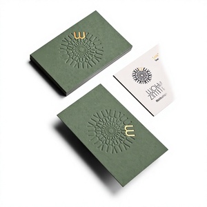 Carte de visite de luxe personnalisée, gaufrée avec dorure à chaud, reliure parfaite et impression offset sur couverture rigide - Product Image 5
