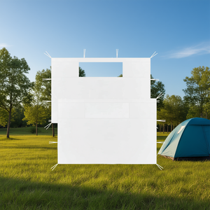 Paredes Laterales Blancas para Gazebo de 2 Piezas con Ventanas, Accesorios para Carpas de Tela Oxford, Uso en Exteriores de Verano - Product Image 2