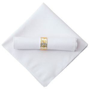 Servilletas de tela blanca Servilletas de cena Servilletas de mesa lavables para cenas, restaurantes, bodas, decoración, banquetes, eventos - Product Image 4