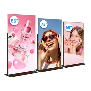 Affichage publicitaire numérique sur pied <span class=keywords><strong>avec</strong></span> <span class=keywords><strong>écran</strong></span> plein <span class=keywords><strong>écran</strong></span> 65-100 pouces 3840x2160 <span class=keywords><strong>avec</strong></span> SDK pour utilisation en centre commercial en intérieur - Product Image 1