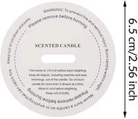 Personnaliser les protecteurs de poussière de bougie papier de graine bougie cache-poussière