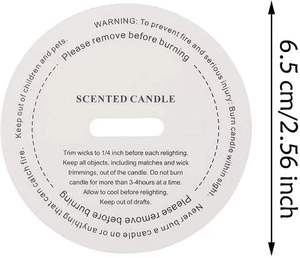 Personalizza la copertura antipolvere della candela della carta del seme delle protezioni antipolvere della candela - Product Image 2