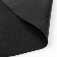 Litchi noir épais personnalisé gaufré 3D Texture fendue Rexine artificielle synthétique PU chaussure tissu Faux cuir pour chaussures canapé voiture