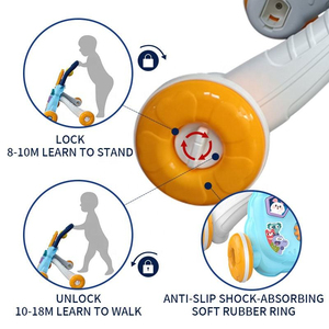 Trotteur multifonctionnel pour bébé, poussette d'éveil, trotteur évolutif avec planche d'activités éducatives précoce et musique - Product Image 6