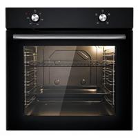 Four électrique encastrable 75L 2800W mural 60cm 24" avec double grill, ventilation, minuterie rétro, vitre, pour cuisine domestique RB60KC-20