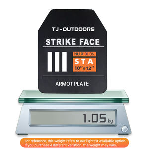 Panneau de <span class=keywords><strong>défense</strong></span> tactique UHMWPE/SIC, gilet de protection personnel, plaque tactique, insert en céramique noir 250x300mm, haute qualité, entraînement - Product Image 2