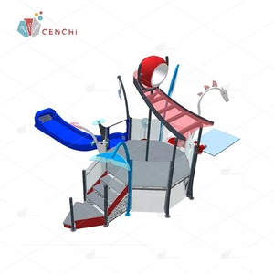 Cenchi top campground water park design piscina scivolo spray per bambini wet play park splash park aqua park attrezzature - Product Image 6