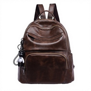 Nueva Mochila de Moda Primavera, Elegante, Geométrica, de PU con Cierre, de Poliéster, para Mujer, Gran Capacidad, Casual - Product Image 2